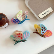ヘアクリップ　ヘアアクセサリー　韓国ファッション　かわいい　胡蝶