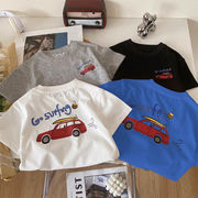 2026夏服※棉100 半袖Tシャツ ラウンドネック カートゥーンプリント 半袖トップス