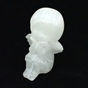 ≪特価品/国内在庫≫ホワイトカルサイト/天使/彫刻/約60x39x36mm
