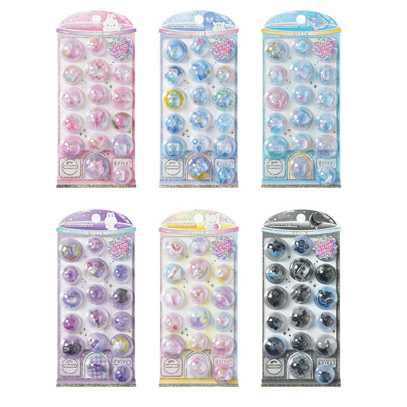 手作り DIY ぷくぷくシール 3Dステッカー 立体ステッカー ぷっくりシール デコシール アクリル 中空ボール