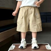 2026春夏子供服 おしゃれ ショートパンツ 韓国風 ボトムス カーゴパンツ キッズ服 男女兼用【90~140cm】