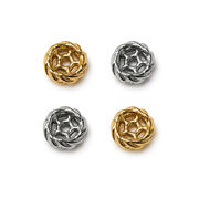 ステンレス製304 ロンデルビーズ タイヤデザイン 約7.5*3mm 金属アレルギー対応 1個【31307】