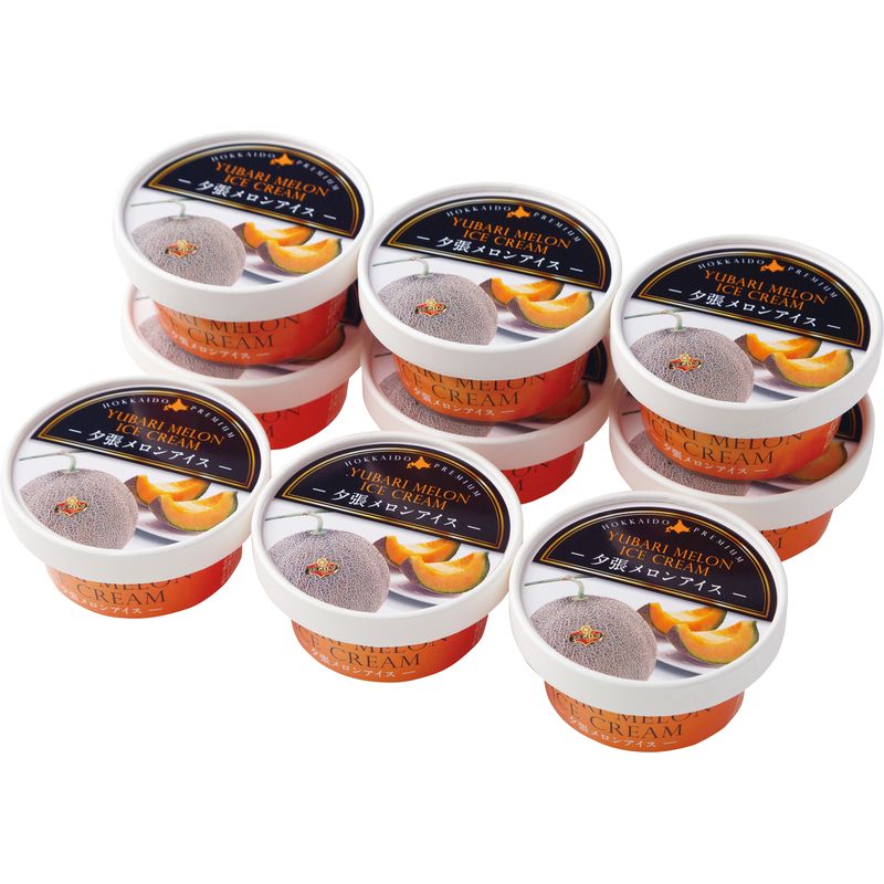 北海道 夕張メロンアイス 65ｍL×9個【直送品】［送料無料］