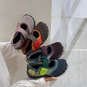 2026夏 キッズビーチサンダル メッシュ 面ファスナー★26-37