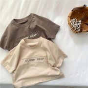 2025新作韓国子供服 ベビー服  キッズ 男女兼用  半袖Ｔシャツ  2色 80cm-120cm