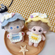 ぬいコーデ 着せ替え ミニドール 10cmぬい用15cmぬい服 10-17cm通用 ニット着替セット 帽子+よだれ 3色