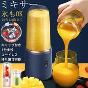 ミキサー ジューサー 丸洗い可 携帯ジューサー ハンドミキサー 小型 洗いやすい USB充電式