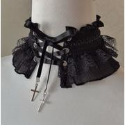 ファッション小物 コスプレ チョーカー 首輪  プチプラ レース 暗黒系