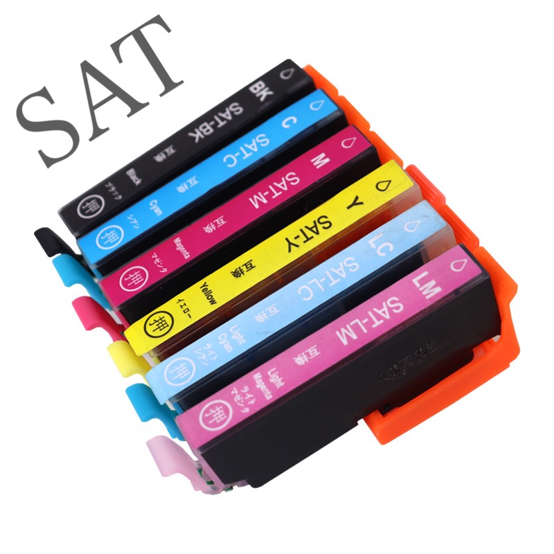 互換インクカートリッジ インク エコインク プリンター ICチップ付 SAT-6CL SAT-BK SAT-C EP-712A EP-812A