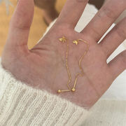 クオリティ保障大ヒット 蝶々 ロングチェーンピアス ゴールド 揺れる 上品 大人可愛い