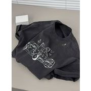 2026 夏 新作 キッズ 半袖Tシャツ ユニセックス ハンドペイント