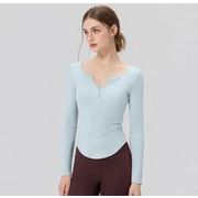 トップス レディース ヨガウェア スポーツウェア ヨガ服 トレーニング 長袖 速乾