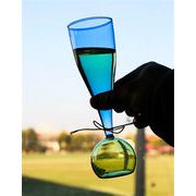 信じられない驚きの大特価 カラー脚付きシャンパングラス 140ml 耐熱ガラス製ホームパーティー食器