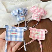 ぬいぐるみ用 ベーカリーコスチューム コック帽 エプロン セット 10cmぬい対応 着せ替え服