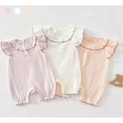 2026夏新作★ベビー★ボーダーロンパース★ベビー服★ロンパース
