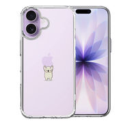 iPhone17 側面ソフト 背面ハード ハイブリッド クリア ケース コアラ アップル 重量挙げ 並感