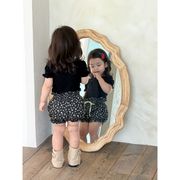 2026新作 夏 女の子 ペプラムトップス ドットショーツ セット