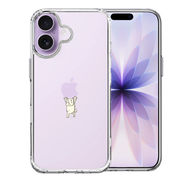 iPhone17 側面ソフト 背面ハード ハイブリッド クリア ケース 犬 ワンコ Appleは重い？
