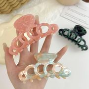 バンスクリップ　ヘアクリップ　ヘアアクセサリー　アクリル　韓国ファッション
