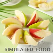 食品サンプル キーホルダー アクセサリー キーチェーン 展示 撮影 SIMULATED FOOD りんご カット
