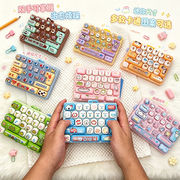 ストレス解消キーボードトイキーホルダー★ミニキーボード★雑貨かわいい オシャレ★8色