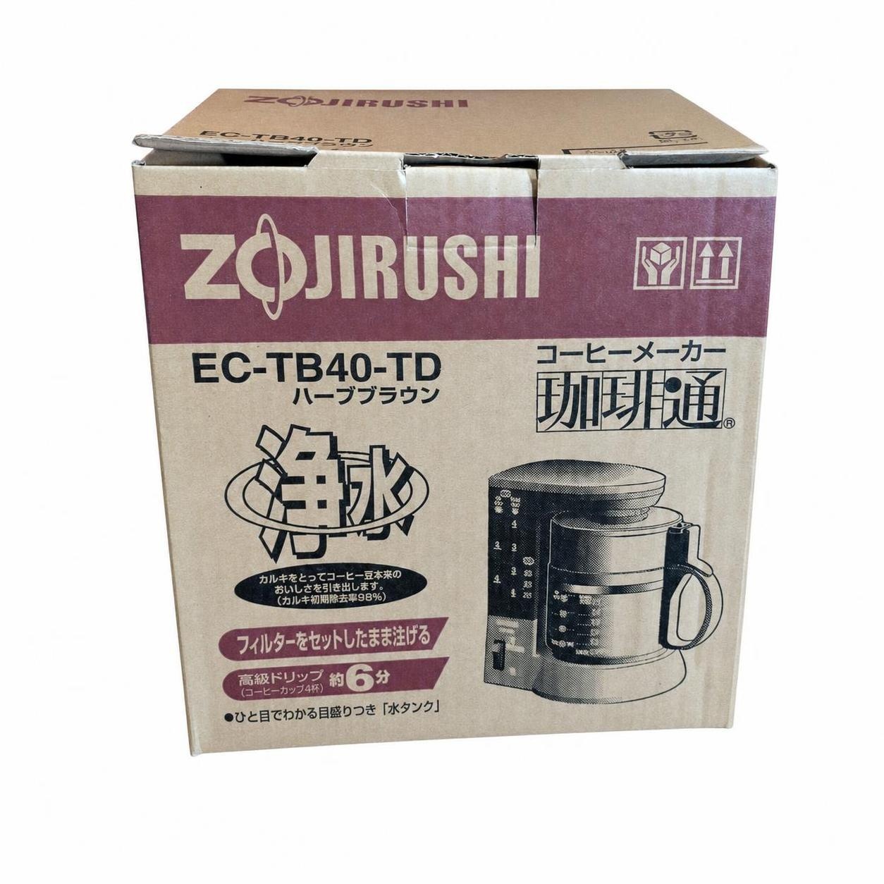 象印マホービン 珈琲通 コーヒーメーカー EC-TD40-BA ブラック 浄水