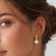 サージカルステンレスパールピアス　アクセサリー　デザイン　金属アレルギー対応　18kコーティング