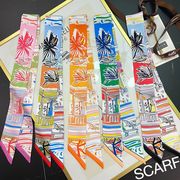スカーフ 長方形 マフラー バッグに巻いえり巻き アクセサリー雑貨 高級感がアップ バッグ パターン C272