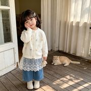 韓国風　子供セーター　ニット　 重ね着　セーター　春秋物