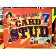 アメリカンブリキ看板 カジノ Card Stud