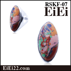 天然石リング ファッション指輪 デザインリング　RSKF-07