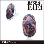 天然石リング ファッション指輪 デザインリング　RSKF-01