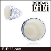 ホワイトシェルリング ファッション指輪 リング デザインリング RSBB-07