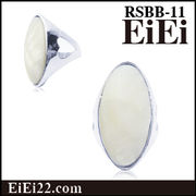 ホワイトシェルリング ファッション指輪 リング デザインリング RSBB-11