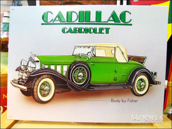 アメリカンブリキ看板 Cadillac/キャデラック Cabriolet