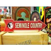 アメリカンブリキ看板 Seminole/セミノール 道標