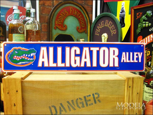 アメリカンブリキ看板 Alligator Alley/ワニ場跡地