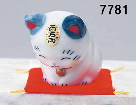 薬師窯　染錦 福鈴　招き猫9号　7751-S 薬師窯 染錦 福鈴 招き猫9号 7751-S - メルカリ