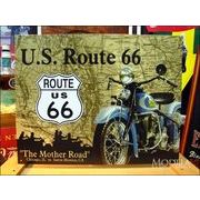アメリカンブリキ看板 U.S. ROUTE66 -The Mother Road-