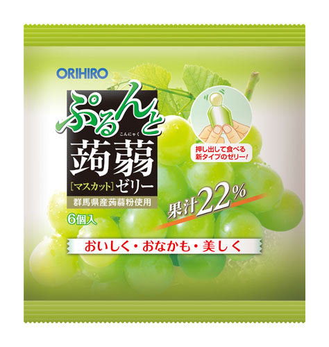 ぷるんと蒟蒻ゼリー新パウチ マスカット