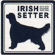 DOGシルエットステッカー アイリッシュ・セッター
