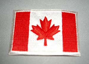 輸入ワッペン　カナダ国旗　Mサイズ