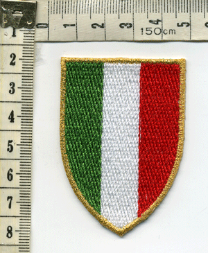輸入ワッペン　イタリア国旗　盾形
