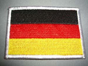 輸入ワッペン　ドイツ国旗　Mサイズ