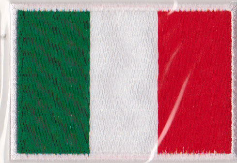 輸入ワッペン　イタリア国旗　Mサイズ