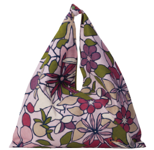 【ご紹介します！独特の色彩で人気のシビラ風呂敷をおしゃれな袋に！東袋！】POPURRI  ピンク