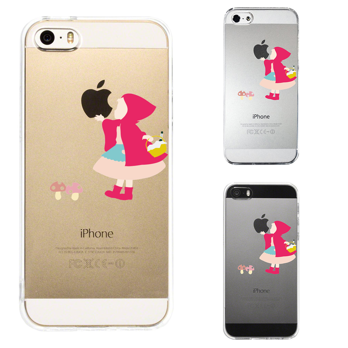 iPhone SE 5S/5 対応 アイフォン ハード クリア ケース カバー ファンタジーシリーズ　赤ずきんちゃん