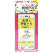iPhone5S/5C/5 衝撃吸収液晶保護デザインフィルム - ハローキティ TYPE SJ ハローキティ ケーキIP-040