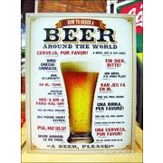 アメリカンブリキ看板 ビール/Beer 世界の注文方法