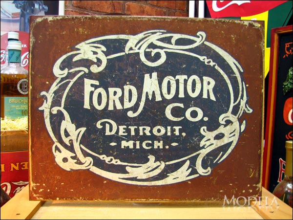 アメリカンブリキ看板 フォード/ford 歴史的なロゴ